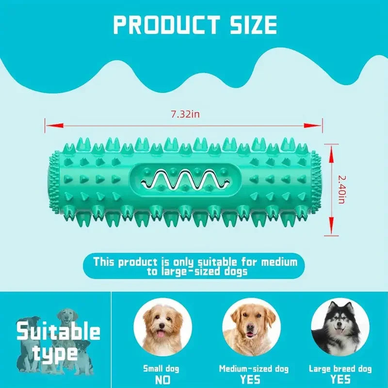 Vet-Approved 3-in-1 Dental Chew Stick – Cooling Toothbrush Toy for Small & Medium Dogs
