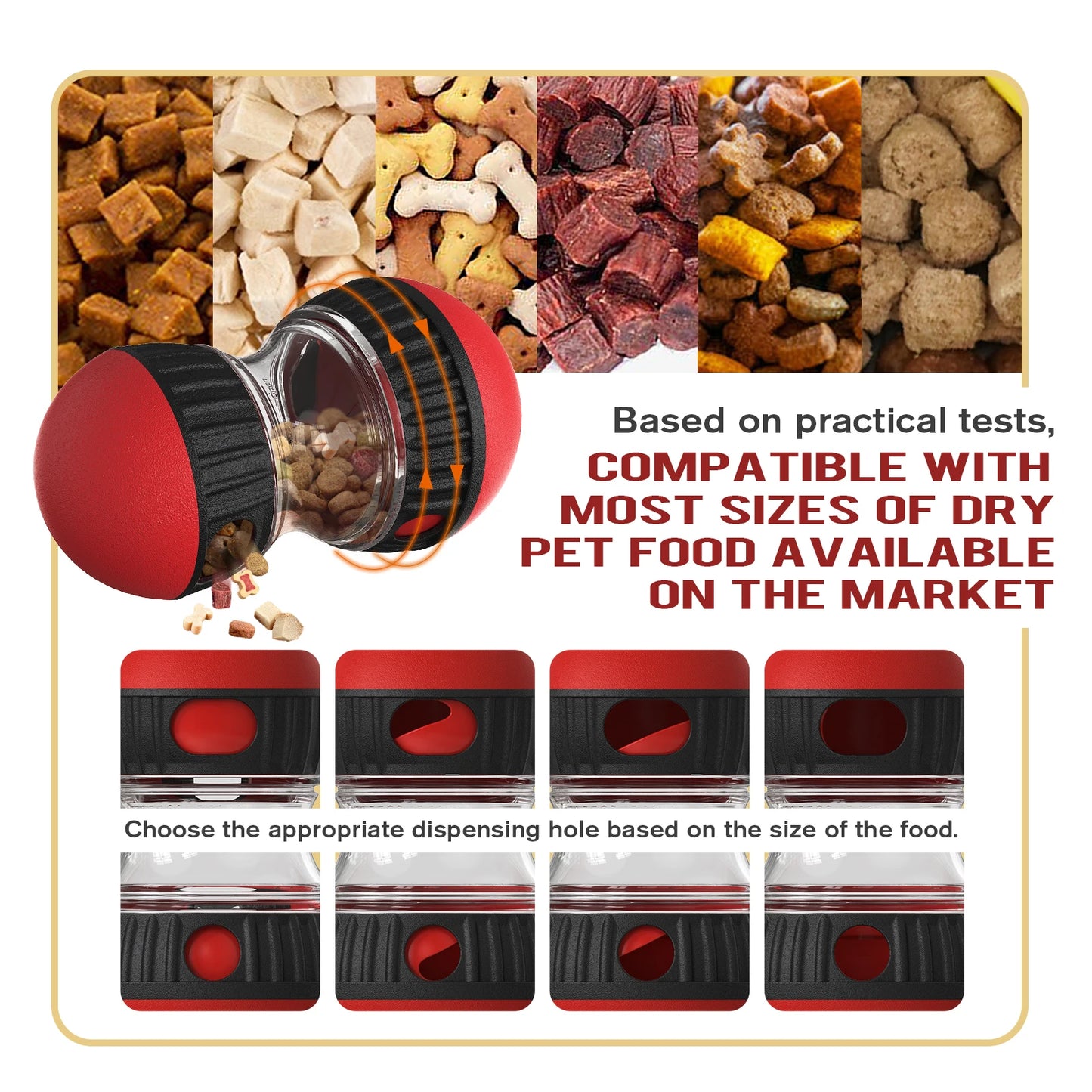 Treat Dispensing Slow Feeder Ball – Interactive Puppy & Dog Toy for Small to Medium Dogs