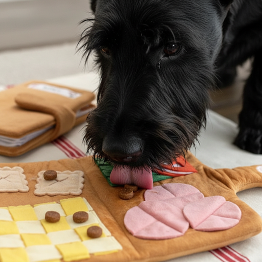 Interactive Plush Dog Toy – Fun Sound & Slow Feeder Puzzle for Mental Stimulation