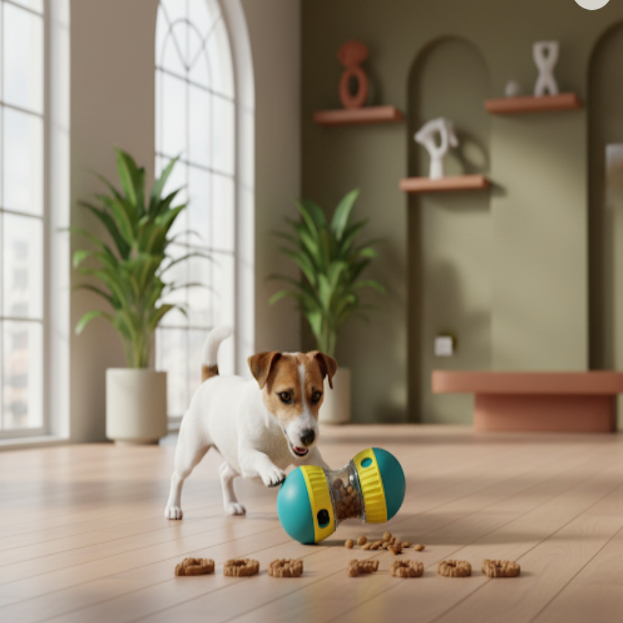 Treat Dispensing Slow Feeder Ball – Interactive Puppy & Dog Toy for Small to Medium Dogs