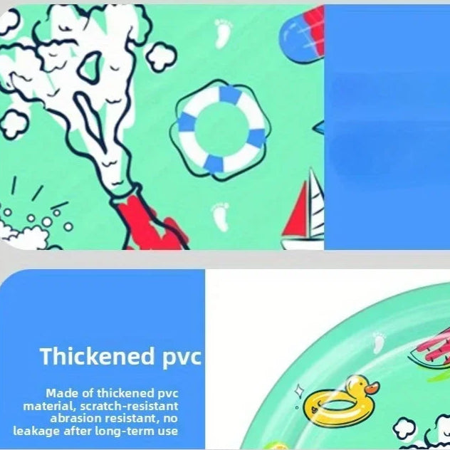 Inflatable Summer Splash Pool - Outdoor Cooling Mat & Fountain Toy for Dogs