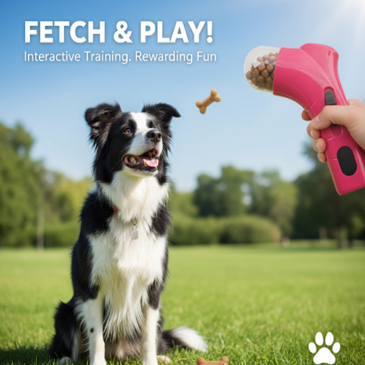 Portable Dog Treat Dispenser Launcher – Interactive Training & Reward Toy
