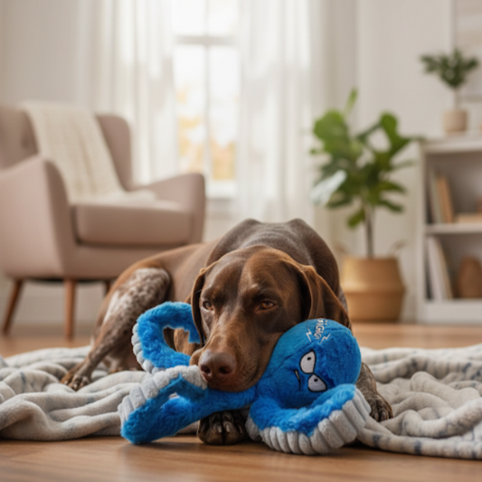 Plush Dog Chew Toy - Soft, Durable & Bite-Resistant for Happy Playtime