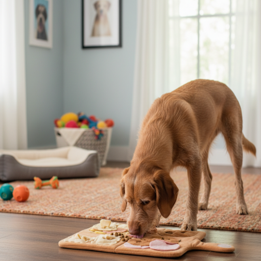 Interactive Plush Dog Toy – Fun Sound & Slow Feeder Puzzle for Mental Stimulation